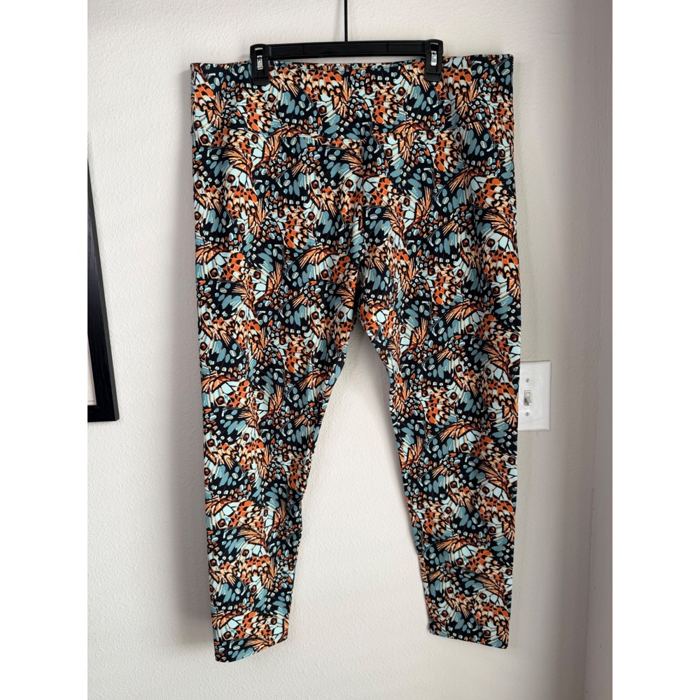 Soft Surroundings Must Have Leggings Butterfly Print Womens 2X Boho Artsy Comfy